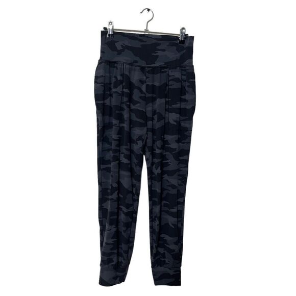 Athleta Salutation Jogger Pants Women’s Size Small Gray Camo High Waist Athletic - Picture 2 of 13